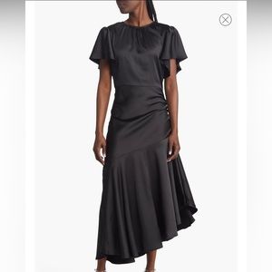 Chelsea28 assymeyric hem flutter sleeve dress size S